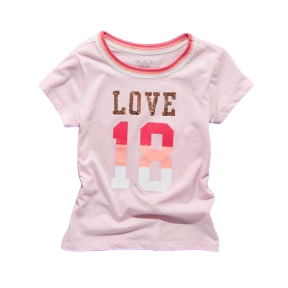 🌻4/$20 The Children’s Place LOVE Sequin Tee